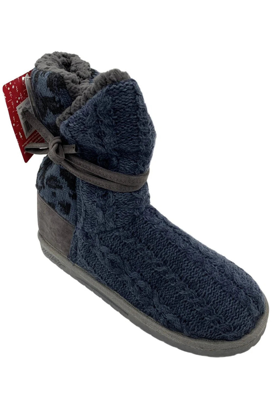 Essentials by MUK LUKS Women's Clementine Boots Navy - Medium